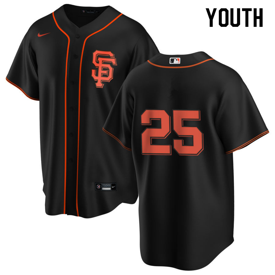 Nike Youth #25 Barry Bonds San Francisco Giants Baseball Jerseys Sale-Black